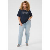 Lockeres Baumwollshirt mit Stickerei