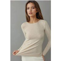 Figurbetontes Strickoberteil mit Raffung