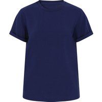 Weiches Strick-T-Shirt mit Rundhalsausschnitt