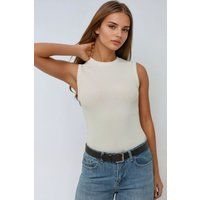 Rippen-Tanktop in schmaler Passform