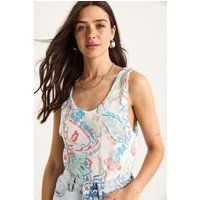 Ärmelloses Top mit Paisleymuster