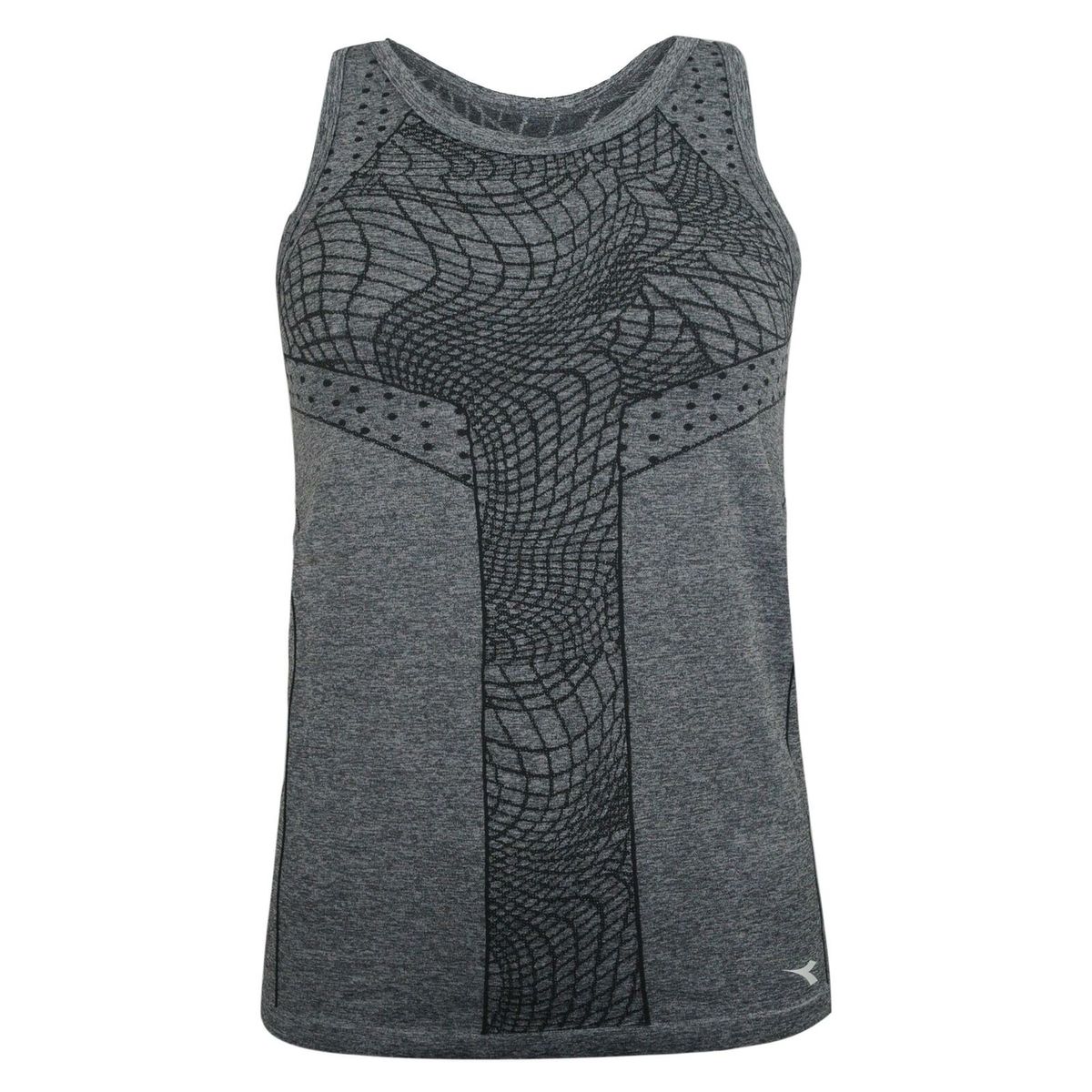 Nahtloses Fitness-Tanktop mit Grafikmuster
