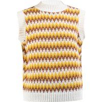 Strickpullunder mit geometrischem Zickzack-Muster