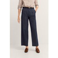 Bundfaltenhose mit geradem Bein