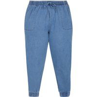 Schmal zulaufende Plus Size Jogginghose