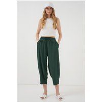 Strukturierte Cropped-Hose im Salwar-Stil