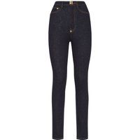 Skinny-Jeggings mit hoher Taille