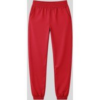 Relaxed Fleece-Jogginghose mit Hochbund