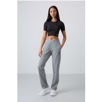 Fleece-Sweatpants mit geradem Bein