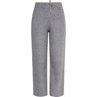 Rippstrick-Hose mit weitem Bein