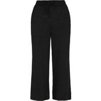 Strukturierte Hose mit weitem Bein