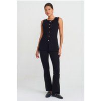 Hochgeschnittene Slim-Fit Bootcut-Leggings