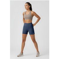 Hochtaillierte Slim-Fit Biker-Shorts
