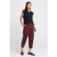 Gerade Caprihose mit Gürtel
