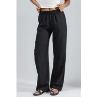 Gerade geschnittene Hose mit Gummizug
