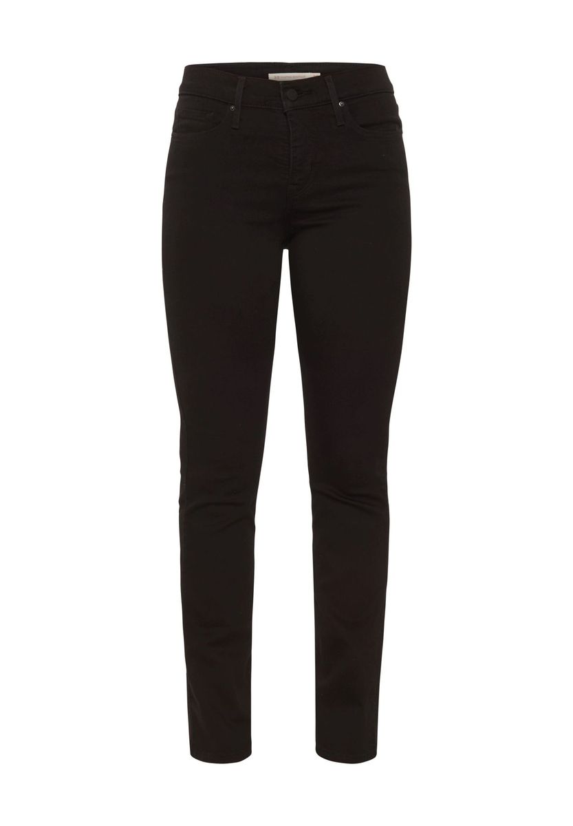 Straight-Fit-Jeans mit mittlerer Bundhöhe
