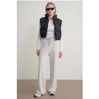 Hochtaillierte Straight-Leg Pull-On-Hose