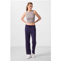 Fließende Palazzo-Hose mit weitem Bein