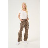 Relaxed Tapered Hose mit Leopardenmuster