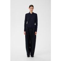 Lockere Bundfaltenhose mit hohem Bund
