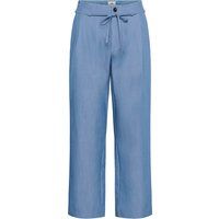 Hochgeschnittene weite Hose mit Bindeband