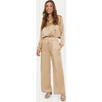 Weite Hose mit Satin-Effekt