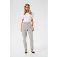 Hochtaillierte Slim-Fit Baumwollhose