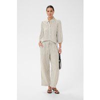 Gestreifte Loose-Fit-Hose mit Kordelzug