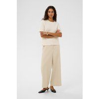Weit geschnittene Strickhose mit gerader Passform