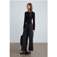 Weite Jersey-Strickhose