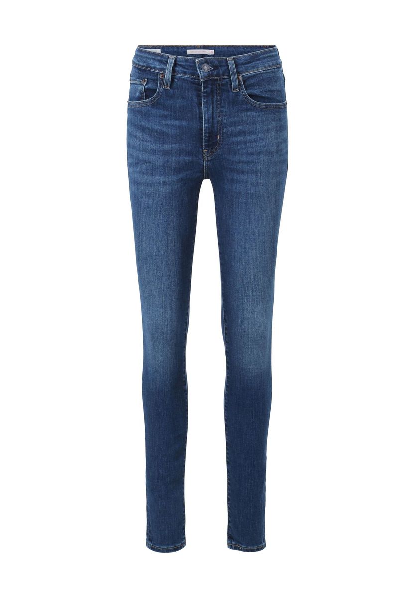 High-Waist Skinny-Jeans aus Denim