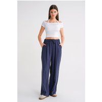 Elegante Plissierte High-Waist Palazzo