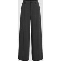 Hochtaillierte Weite Hose mit Bundfalten