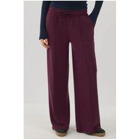 Weit geschnittene Hose mit Rippdetails