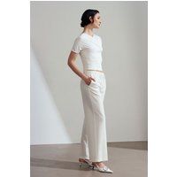 Weite Crepe-Hose mit Kordelzug