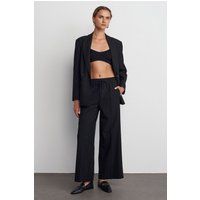 Weite Crepe-Hose mit Kordelzug