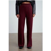 Weit geschnittene Strickhose mit Gummibund