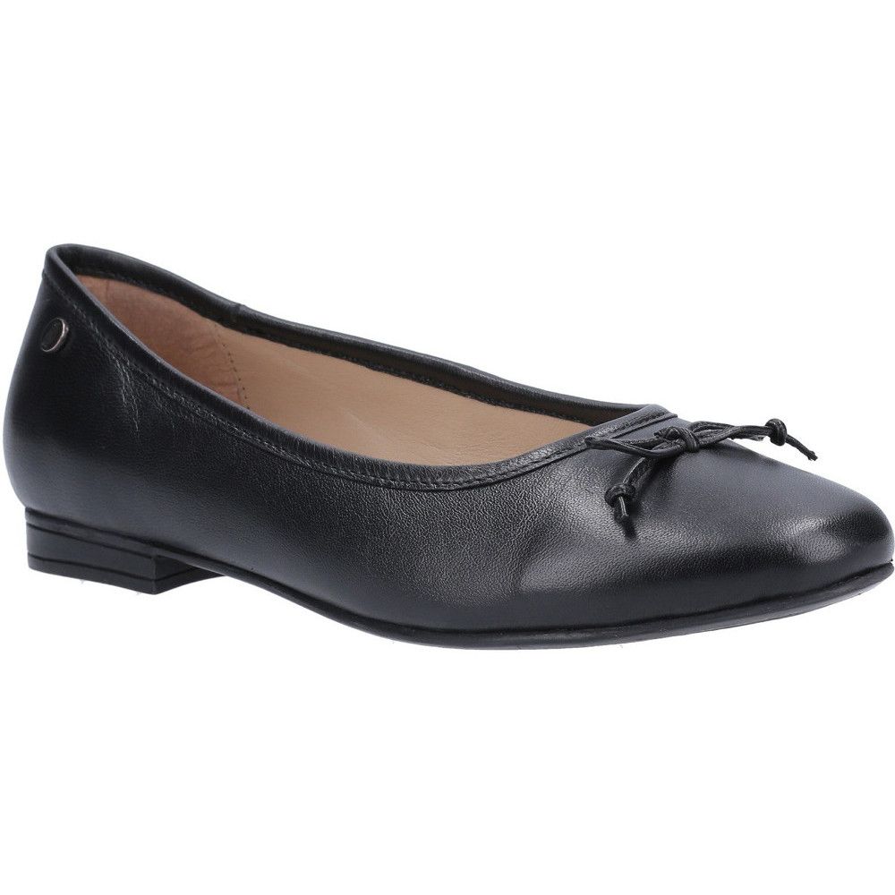 Klassischer Leder-Ballerina mit Schleife