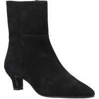 Elegante Wildleder-Stiefeletten mit Kitten-Heel