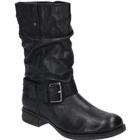 Lässiger Lederstiefel mit Schnalle