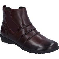 Geraffte Nappaleder-Stiefeletten