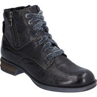 Schnürstiefeletten aus Nappaleder