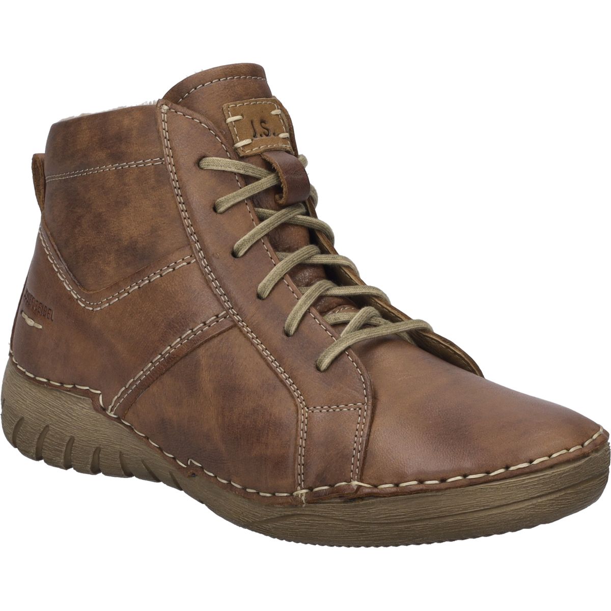 Lässige Lederstiefeletten zum Schnüren