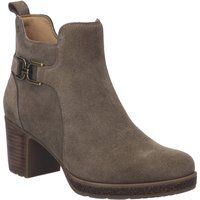 Wildleder-Stiefeletten mit dekorativer Schnalle