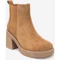 Plateau-Chelseaboots aus Wildleder