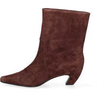 Spitze Ankle Boots aus Wildleder