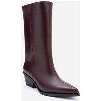Elegante spitze Lederstiefel