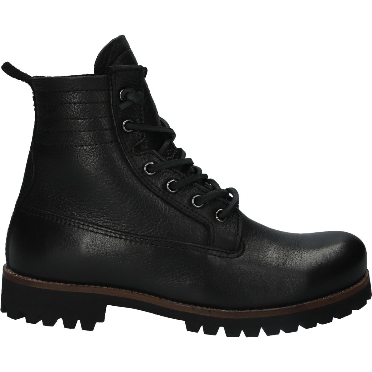 Robuste Leder-Schnürstiefel im Combat-Look