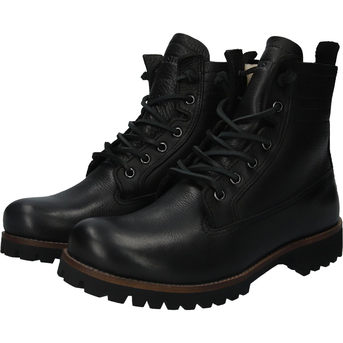 Robuste Leder-Schnürstiefel im Combat-Look