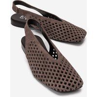 Laser-Cut Slingbacks mit Karree-Zehe